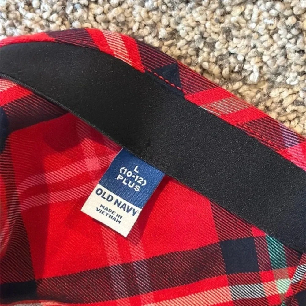Old Navy Red Plaid Mini Skirt